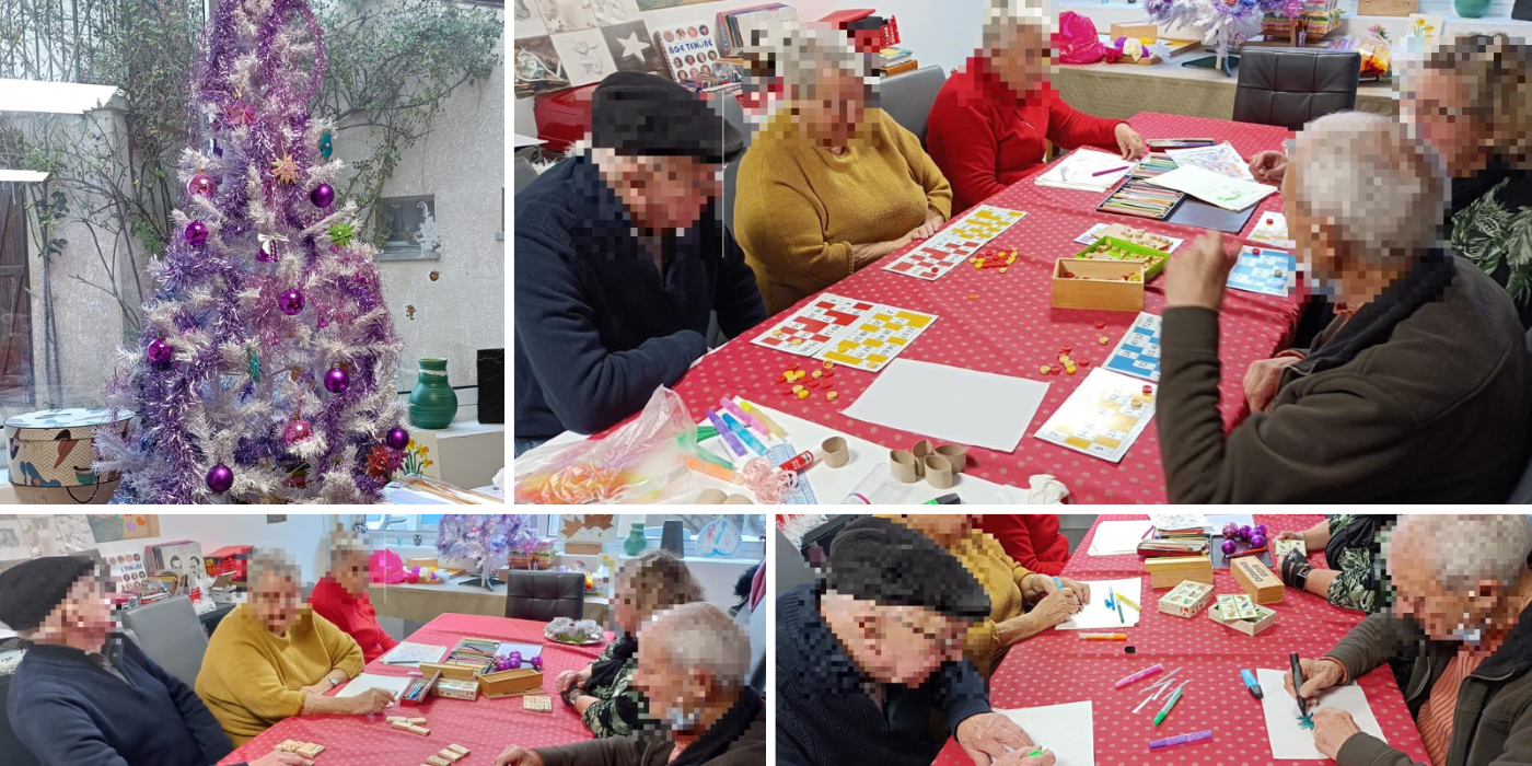 Noël à la Halte Répit Détente Alzheimer de Romilly-Sur-Seine