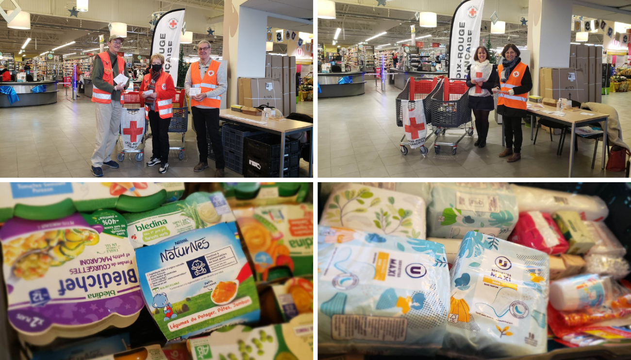 Collecte au Super U de Saint Germain