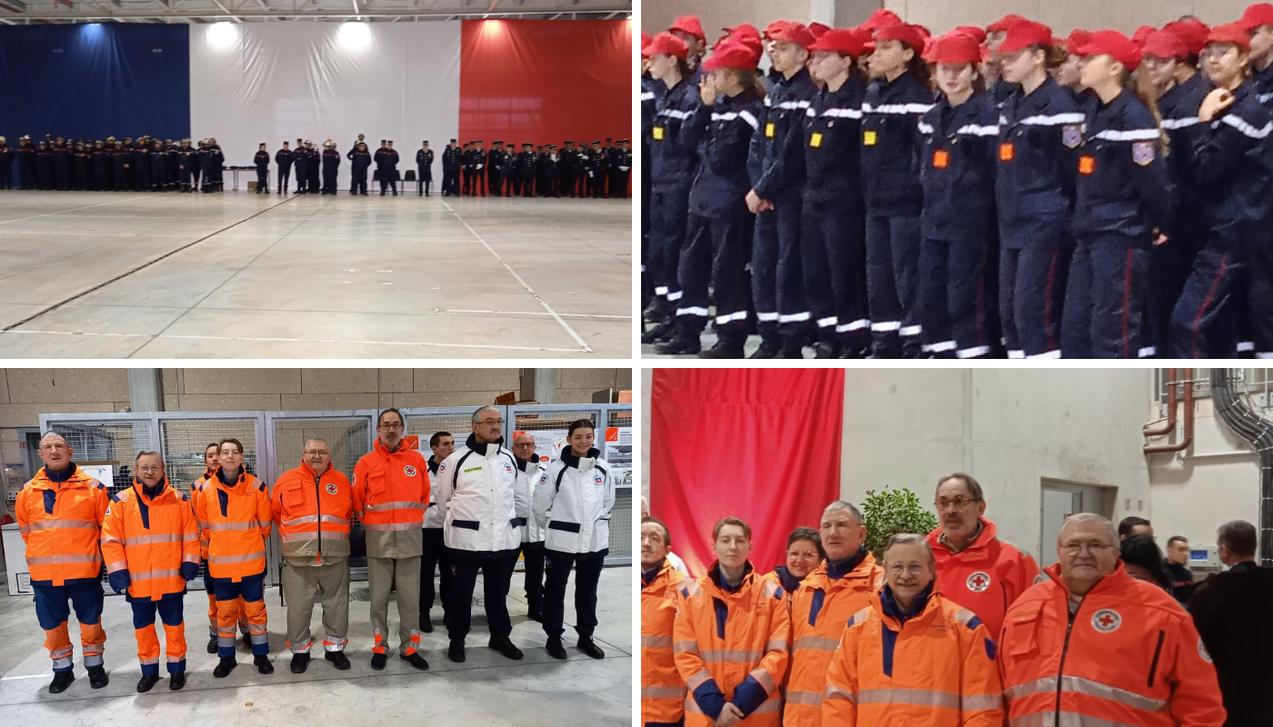 Cérémonie pour la Sainte Barbe avec les sapeurs-pompiers de Troyes