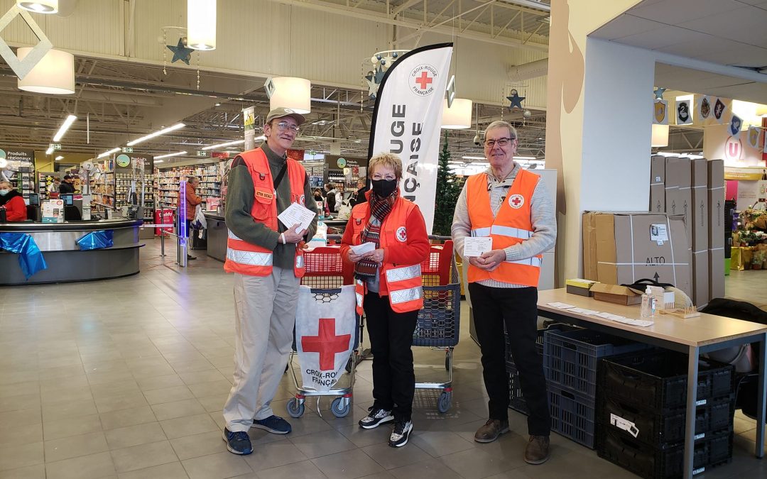 Collecte alimentaire au Super U de Saint Germain