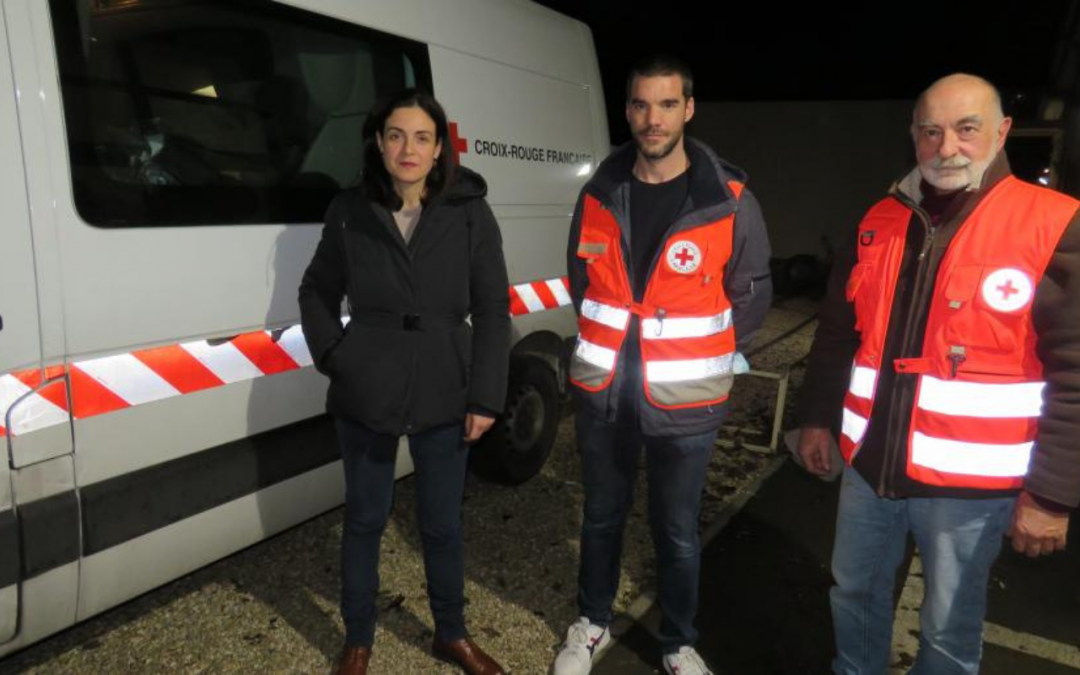 Cécile Dindar, Préfète de l&rsquo;Aube accompagne une maraude.