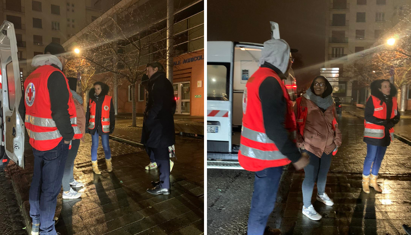 Monsieur François Baroin  à la rencontre du samu social.