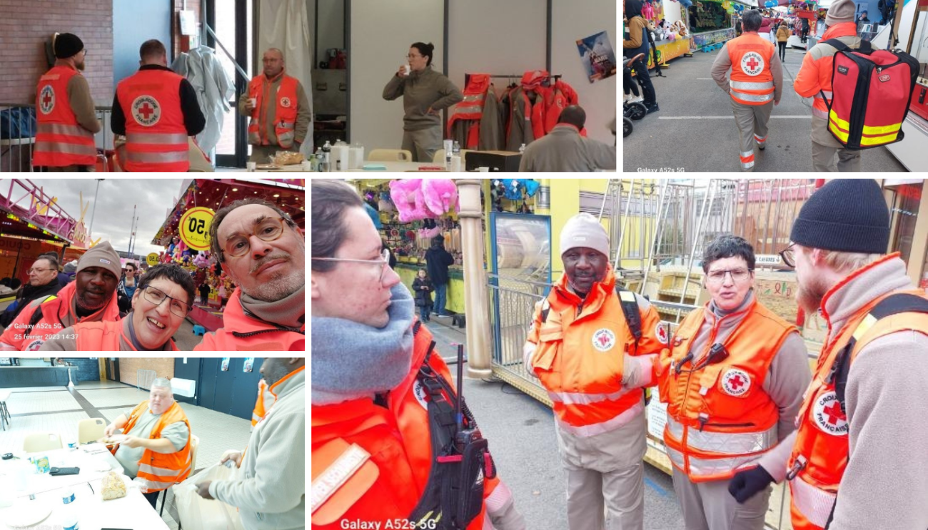 Les secouristes de la Croix-Rouge présents pour les foire de Mars