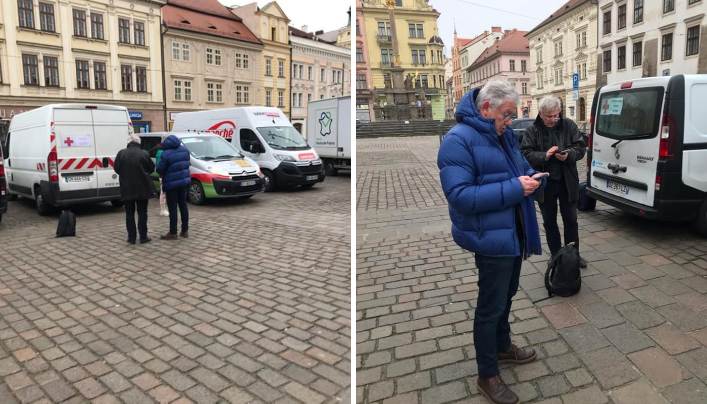 Convoir de l'unité locale de la Croix-Rouge de Romilly-sur-Seine