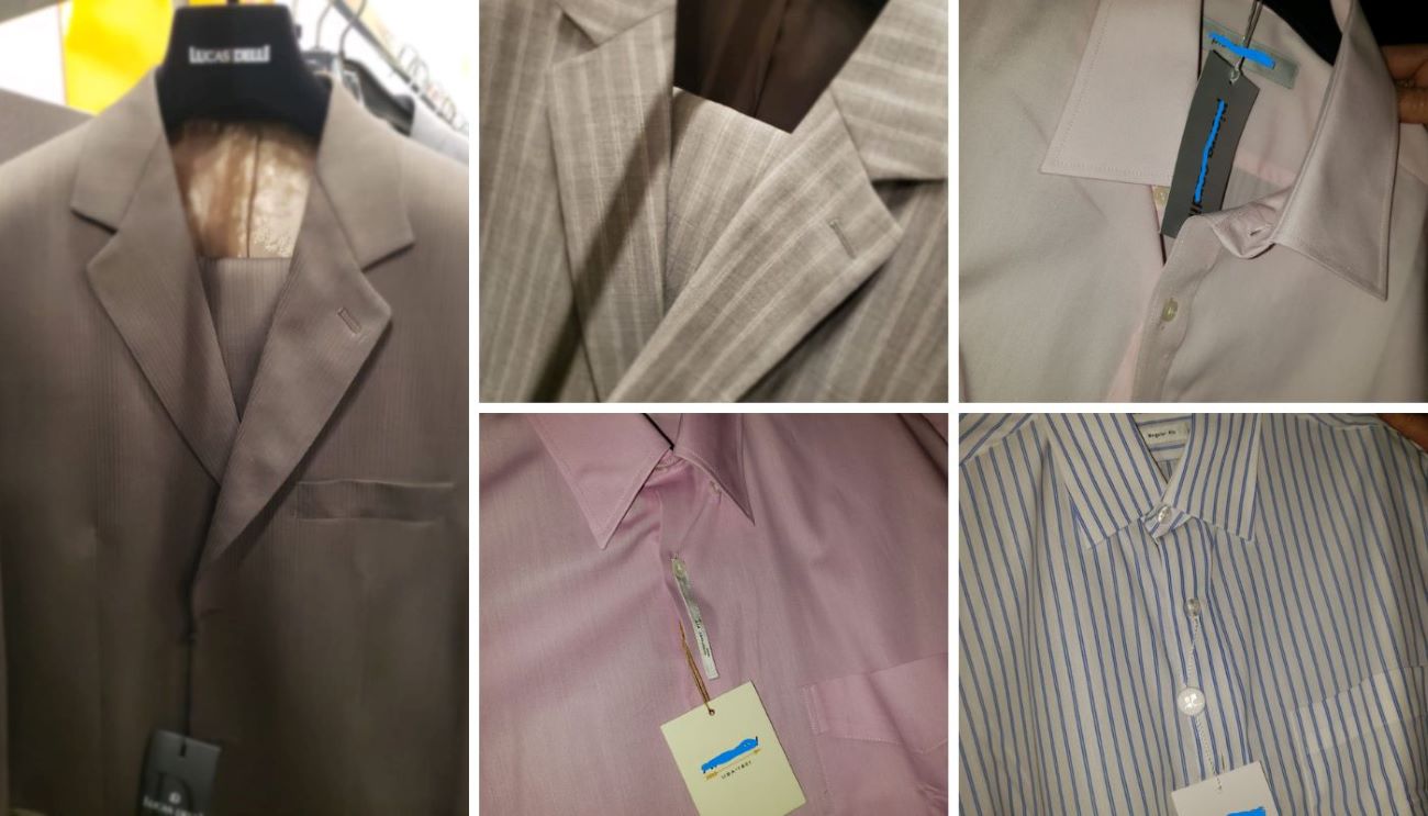 Vente de costumes neufs à l'unité locale de Troyes