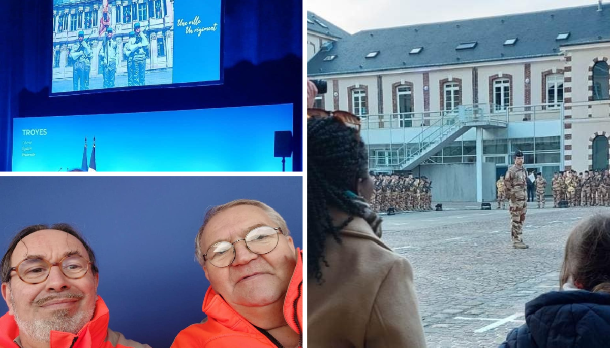 Cérémonie interarmes des Dragons à Troyes