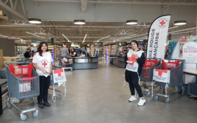 Collecte au Super U de Saint-Germain