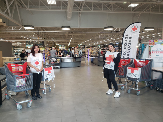 Collecte au Super U de Saint-Germain