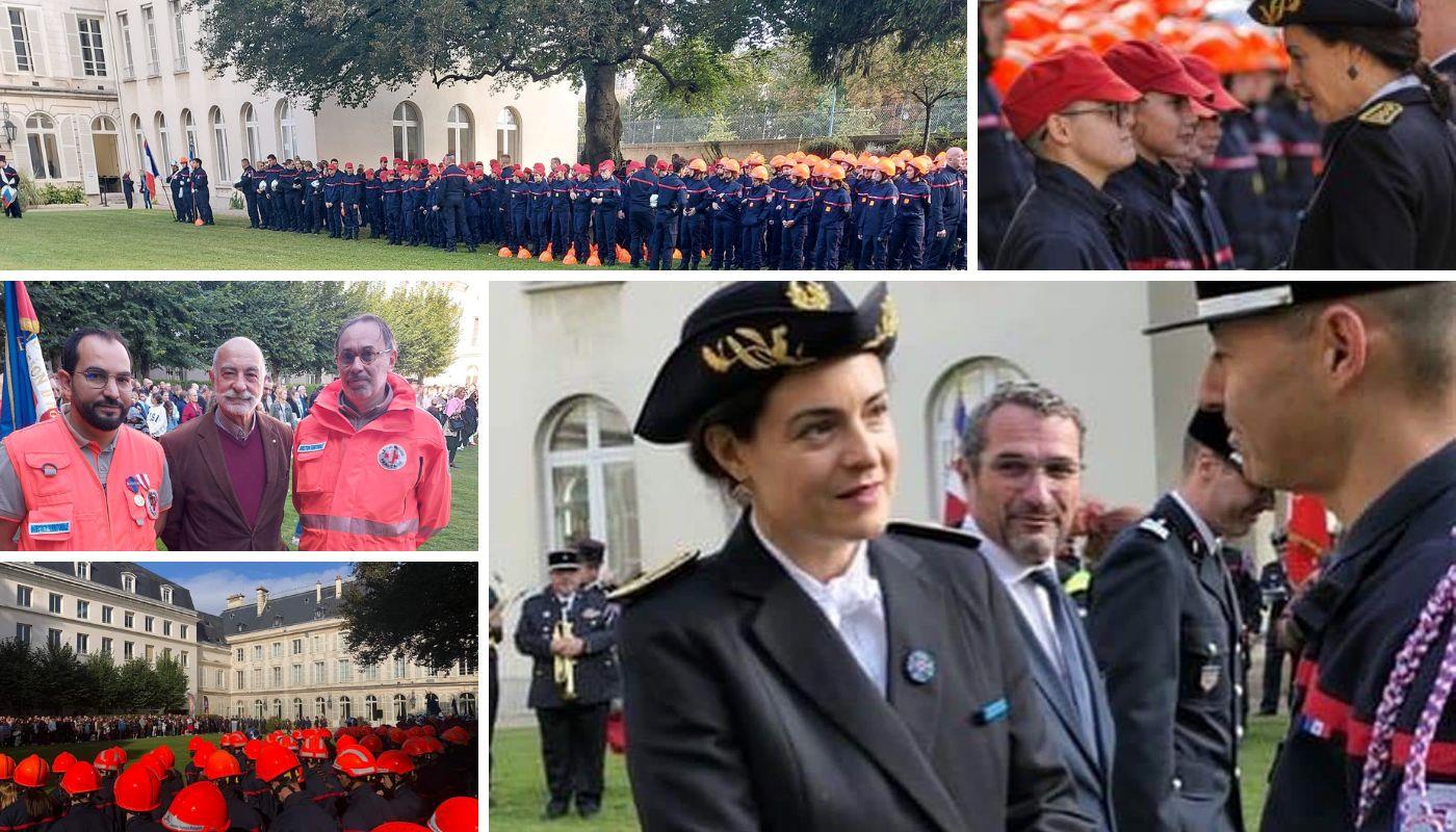 remise de diplômes chez les sapeurs-pompiers