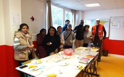 Moment festif au cours de FLE à Troyes