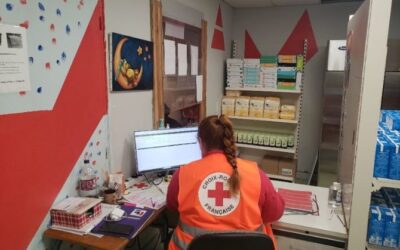 Aide alimentaire à L’unité locale de Troyes.