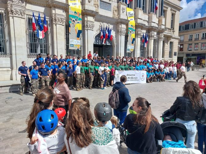 « Courons pour les blessés »