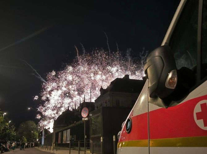 Feu d’artifice à Troyes