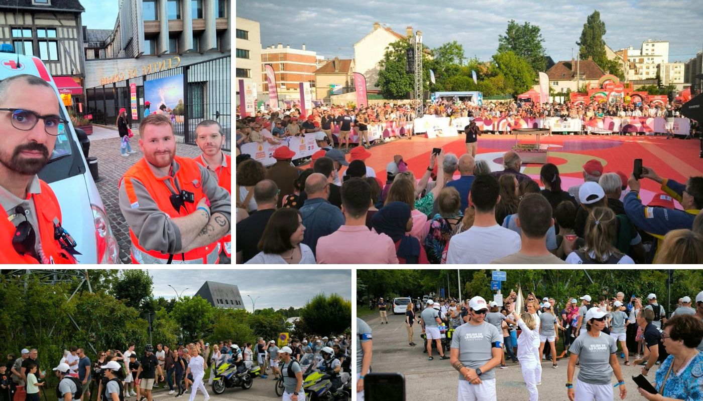 flamme olympique au Cube