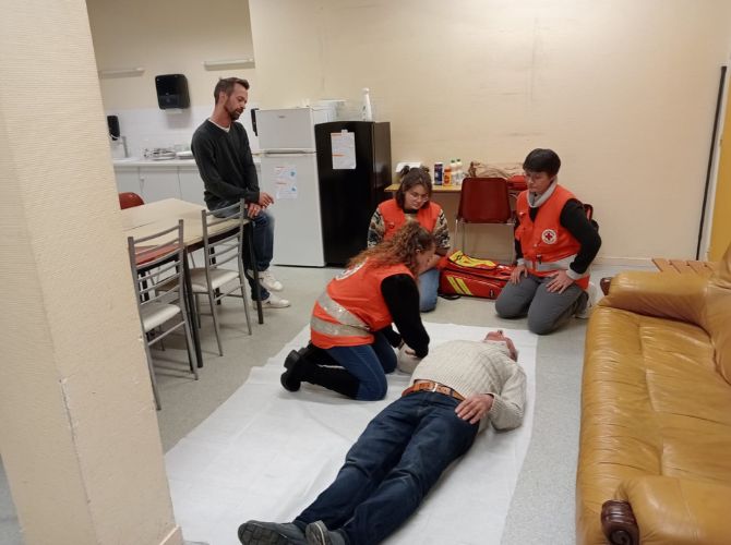 Formation aux premiers secours en équipe